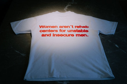 REHAB — Oversized Heavyweight White Tee
